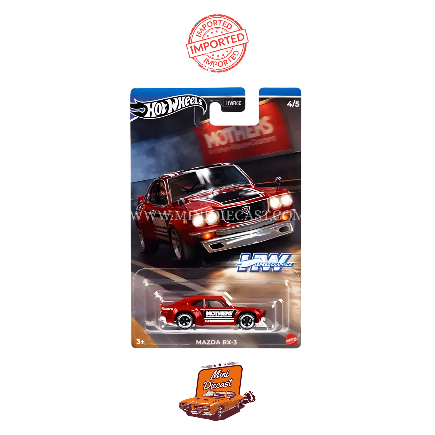 Hot Wheels Silver Series Speed Graphics – Set of 5 (Imported)