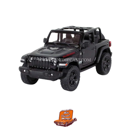 Kinsmart 2018 Jeep Wrangler (Open Top) – 1:34 Scale (Black)