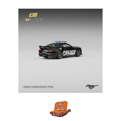 CM Model Ford Mustang Dark Horse Police Car (CM64-DarkHorse-PD01)