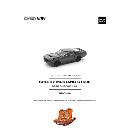 Pop Race Shelby Mustang GT500 Dark Chrome PRDC004