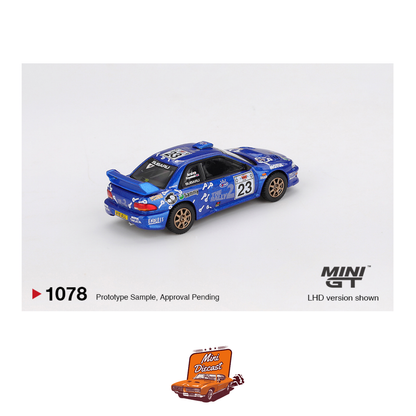 Mini GT #1078 Subaru Impreza WRC99 #23 2000 Acropolis Rally