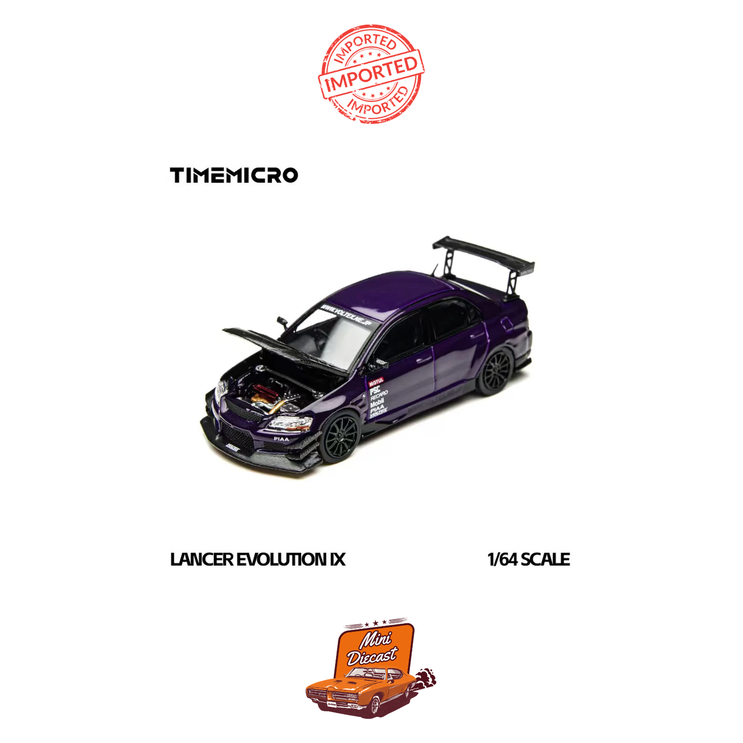 Time Micro Mitsubishi Lancer Evolution Voltex EVO IX Metallic Purple (Imported)