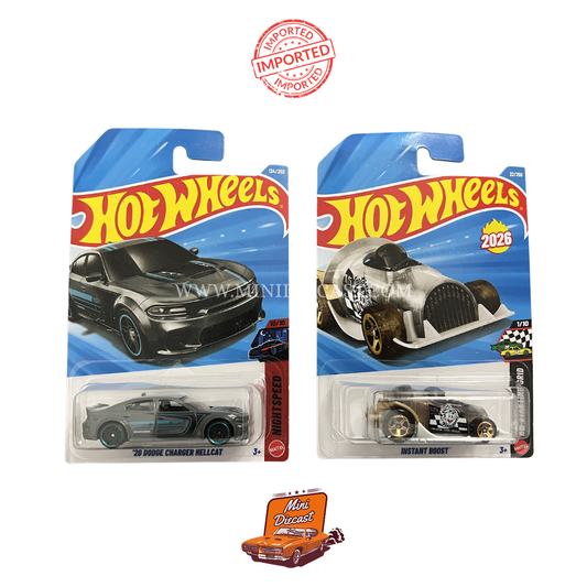 Hot Wheels Mainline (Set of 2) – '20 Dodge Charger Hellcat / Instant Boost (Imported)