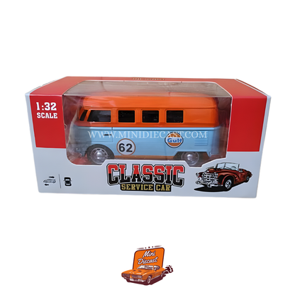 Volkswagen T1 Van Gulf Edition – 1:32 Scale with Light