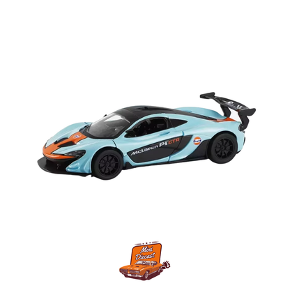 CCA McLaren P1 GTR Gulf Livery 1:38 Scale with Acrylic Case