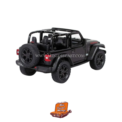 Kinsmart 2018 Jeep Wrangler (Open Top) – 1:34 Scale (Black)