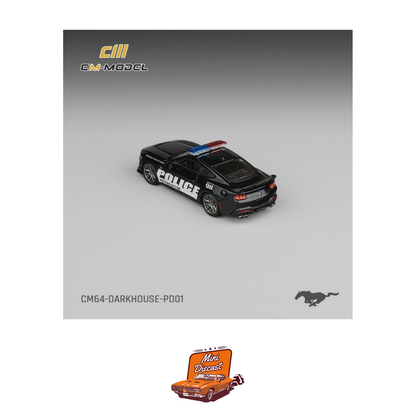 CM Model Ford Mustang Dark Horse Police Car (CM64-DarkHorse-PD01)