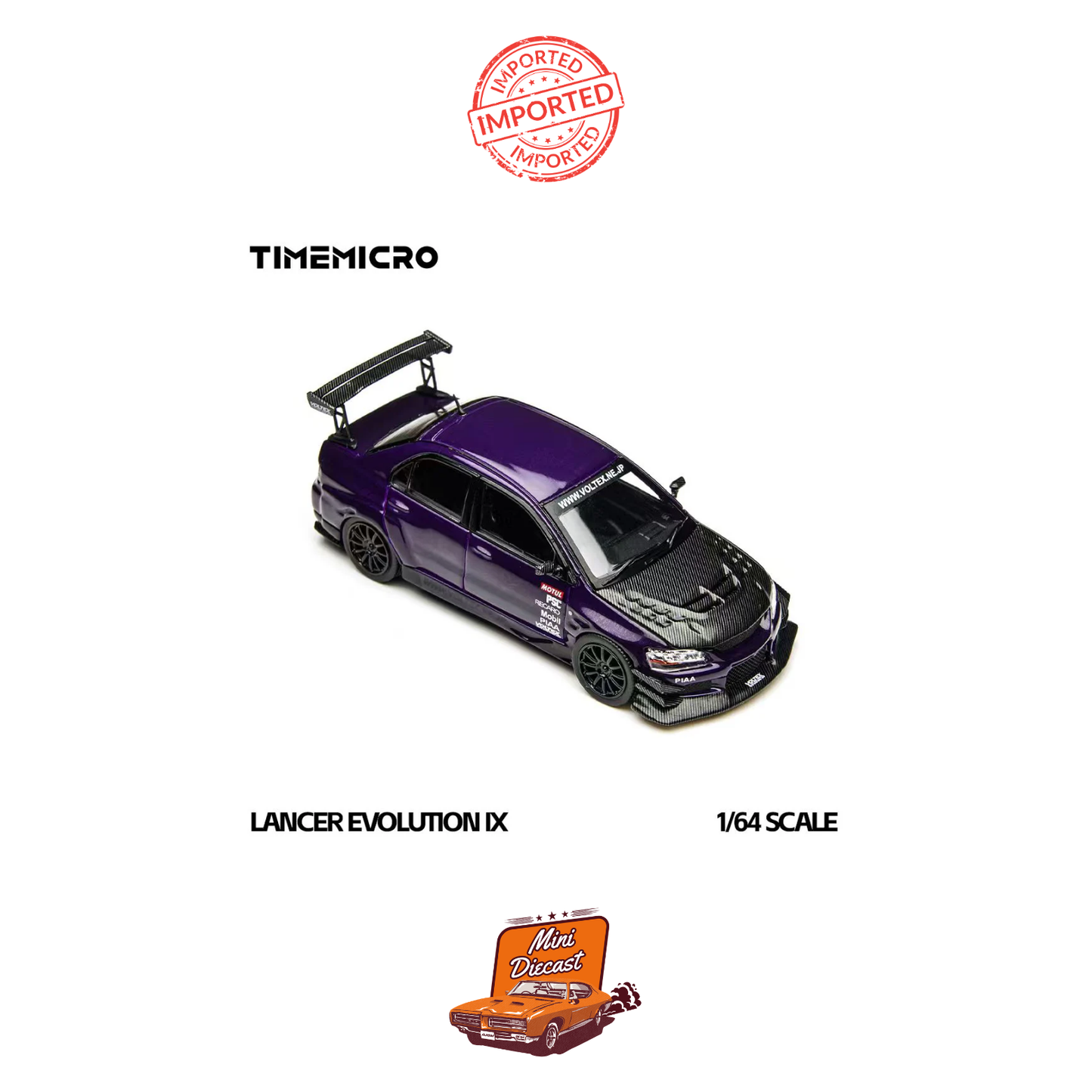 Time Micro Mitsubishi Lancer Evolution Voltex EVO IX Metallic Purple (Imported)