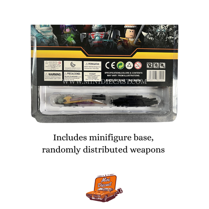 Roalox – Roblox – 12 Mini Figurines (Includes Minifigure Base, Randomly Distributed Weapons) (Imported)