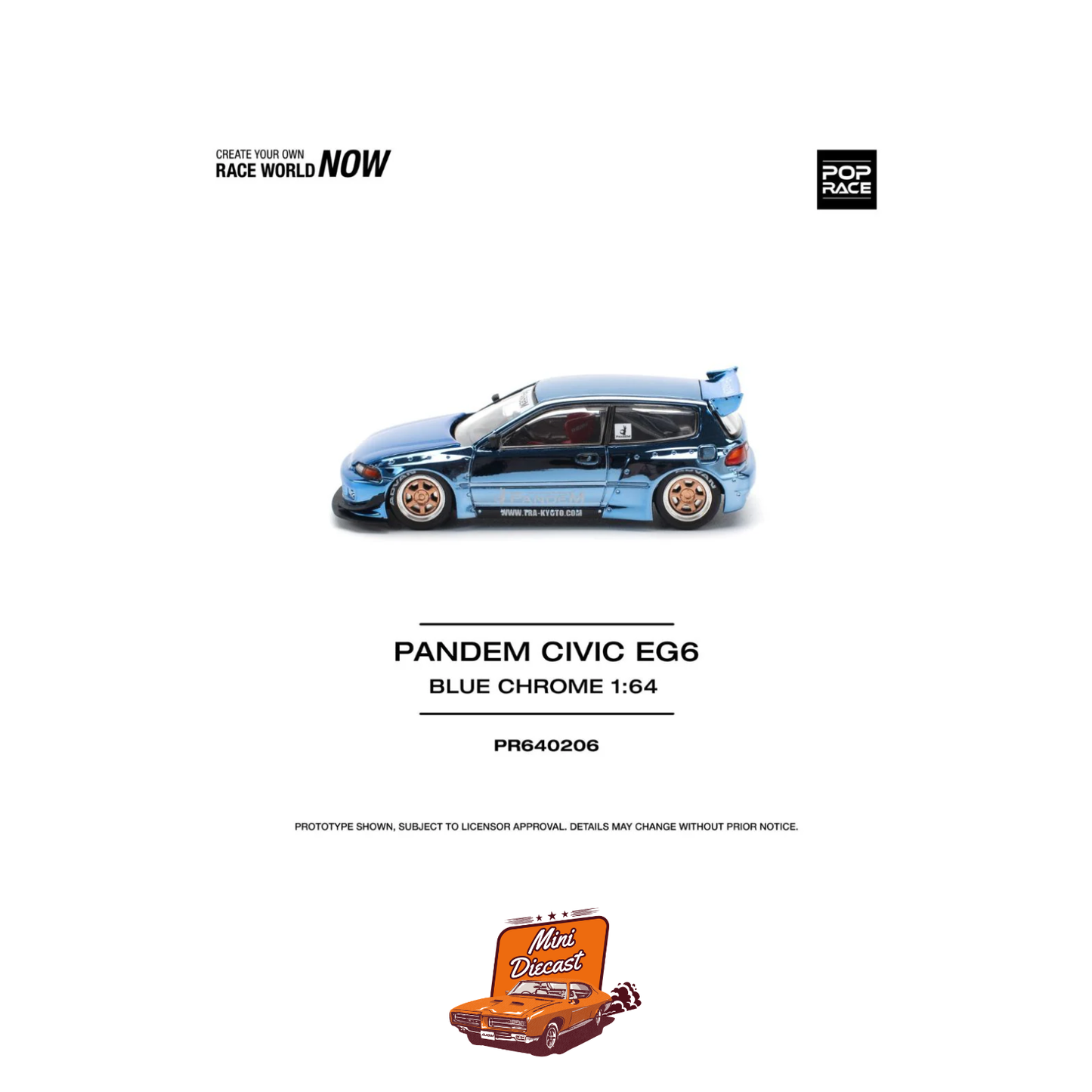 Pop Race Pandem Civic EG6 PR64-206
