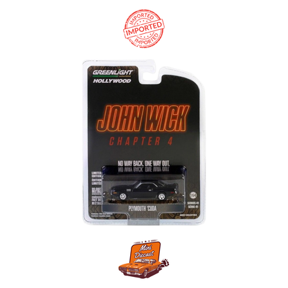 GreenLight John Wick Chapter 4 Plymouth ’Cuda (Imported)