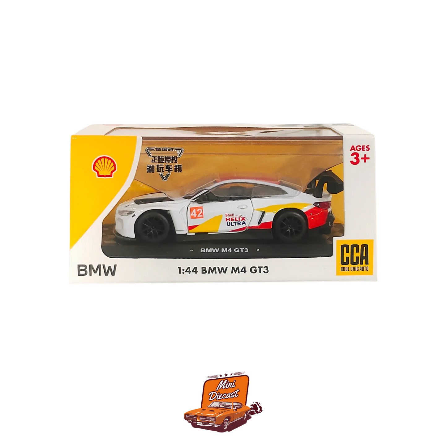 CCA BMW M4 GT3 Shell Livery 1:44 Scale with Acrylic Case