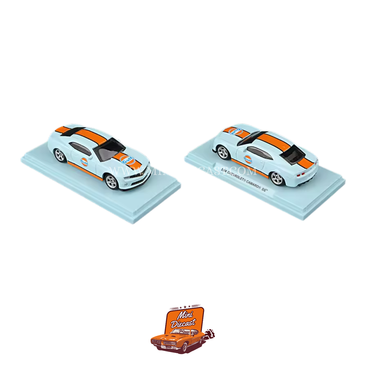 CCA Chevrolet Camaro SS Gulf Livery (With Acrylic Case)