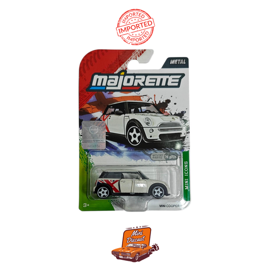 Majorette Premium Cars Mini Icons Mini Cooper S White with UK Flag Livery (MDX26) (Imported)