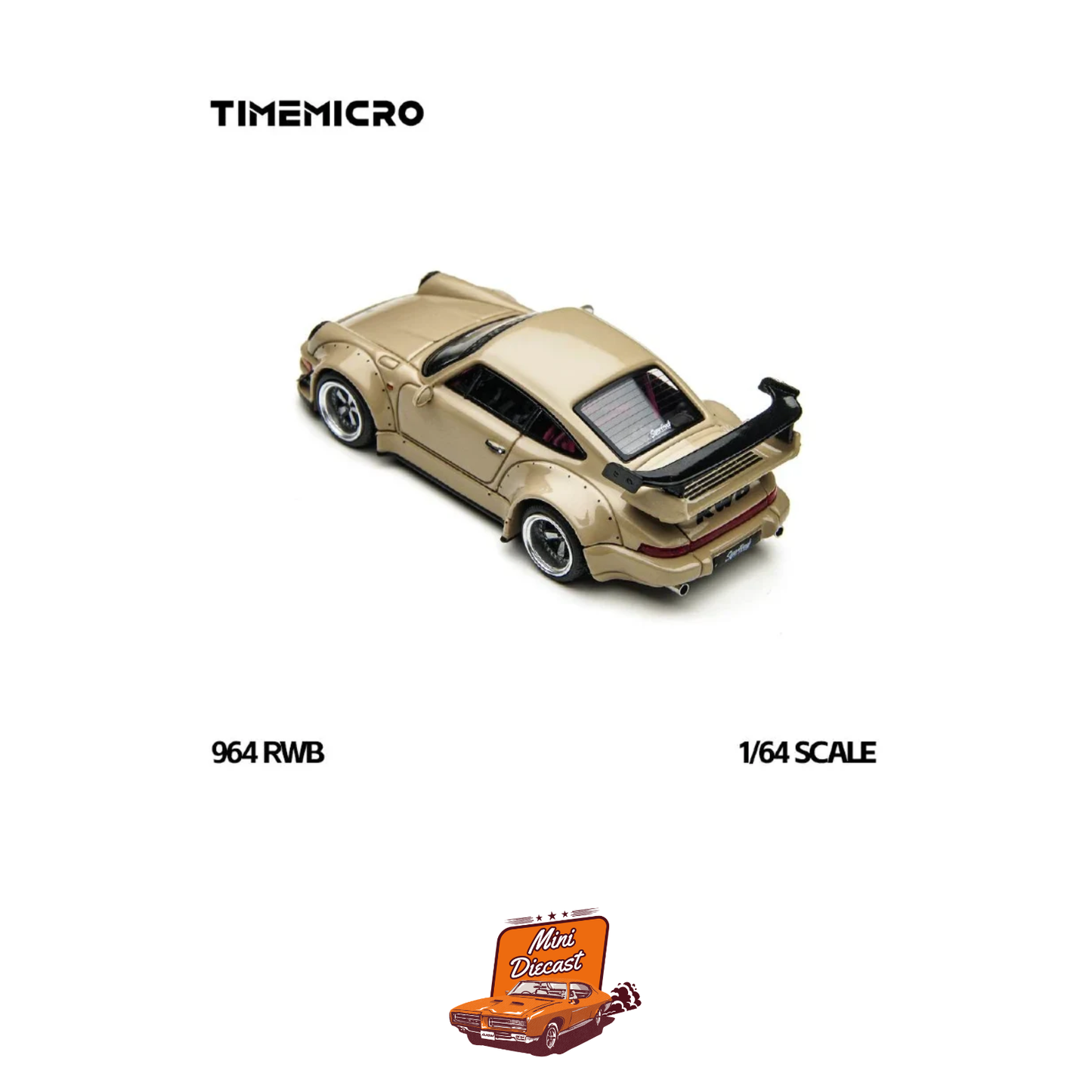 Time Micro RWB 964 Porsche Champagne Gold 1:64
