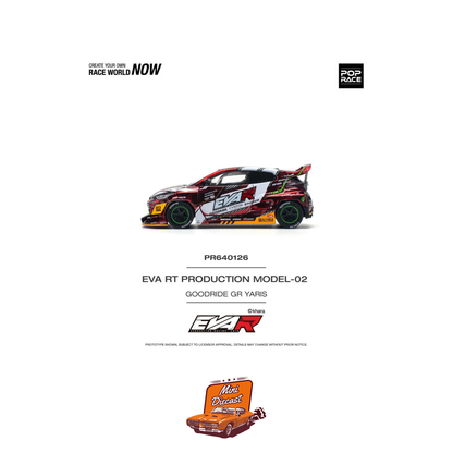 Pop Race EVA RT Production Model 02 Goodride GR Yaris (PR64-126)
