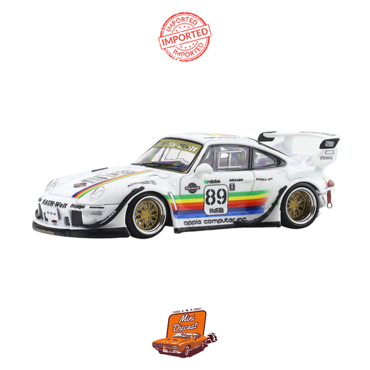 RWB Street Warrior x Ghost Player Porsche 911 (993) "Apple" Livery – Limited Edition Diecast Model
