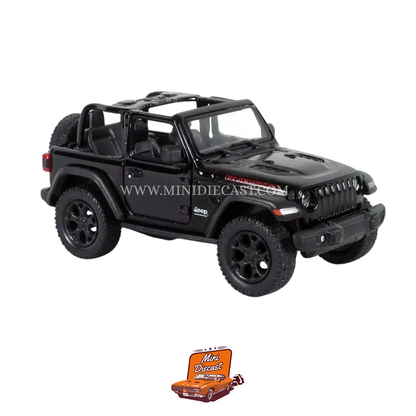 Kinsmart 2018 Jeep Wrangler (Open Top) – 1:34 Scale (Black)