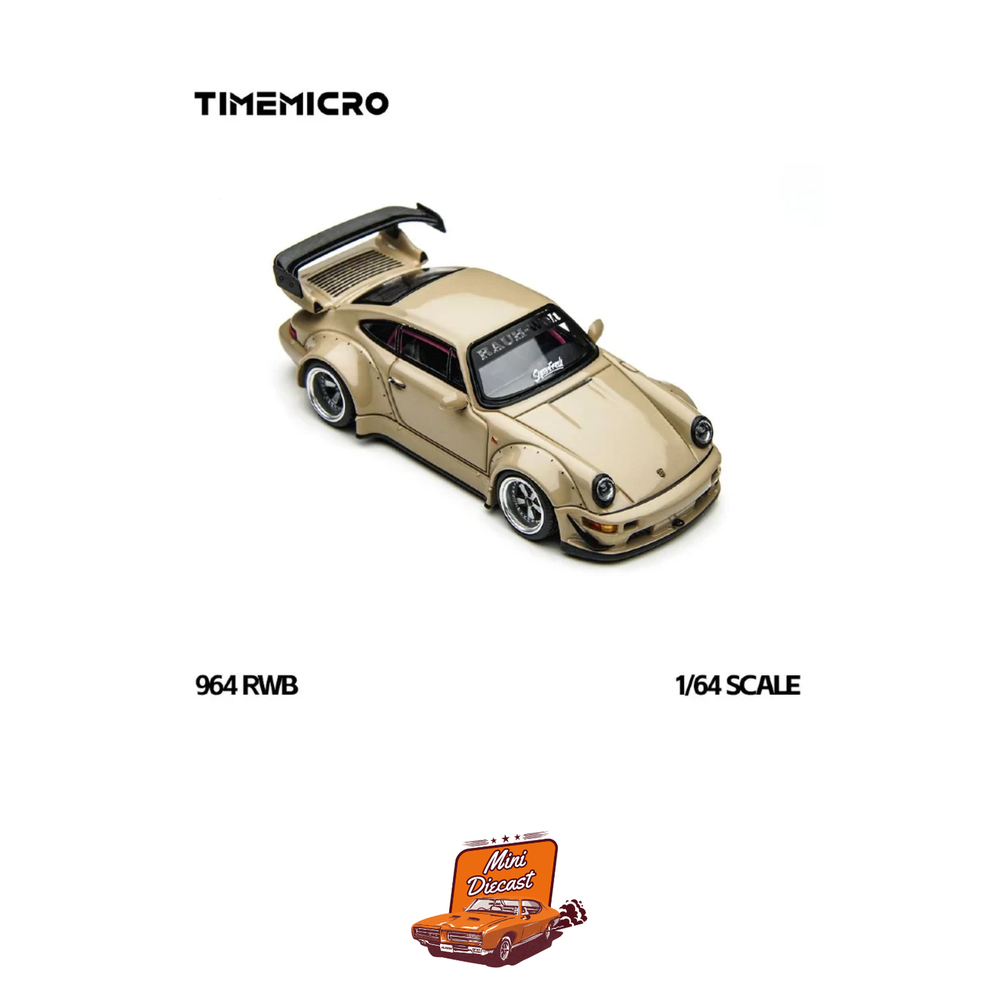 Time Micro RWB 964 Porsche Champagne Gold 1:64