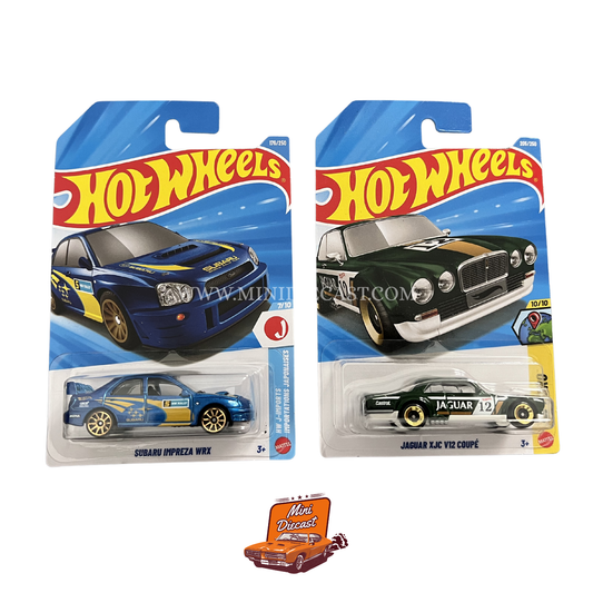 Hot Wheels Mainline (Set of 2) – Subaru Impreza WRX / Jaguar XJC V12 Coupé