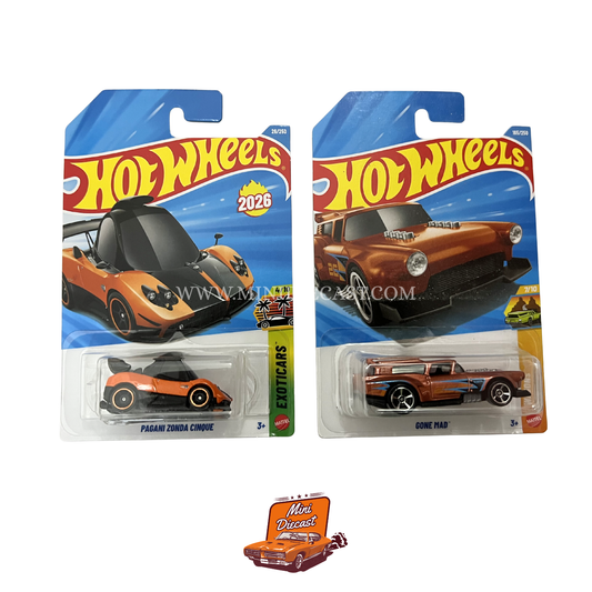 Hot Wheels Mainline (Set of 2) – Pagani Zonda Cinque / Gone Mad™