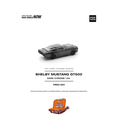 Pop Race Shelby Mustang GT500 Dark Chrome PRDC004