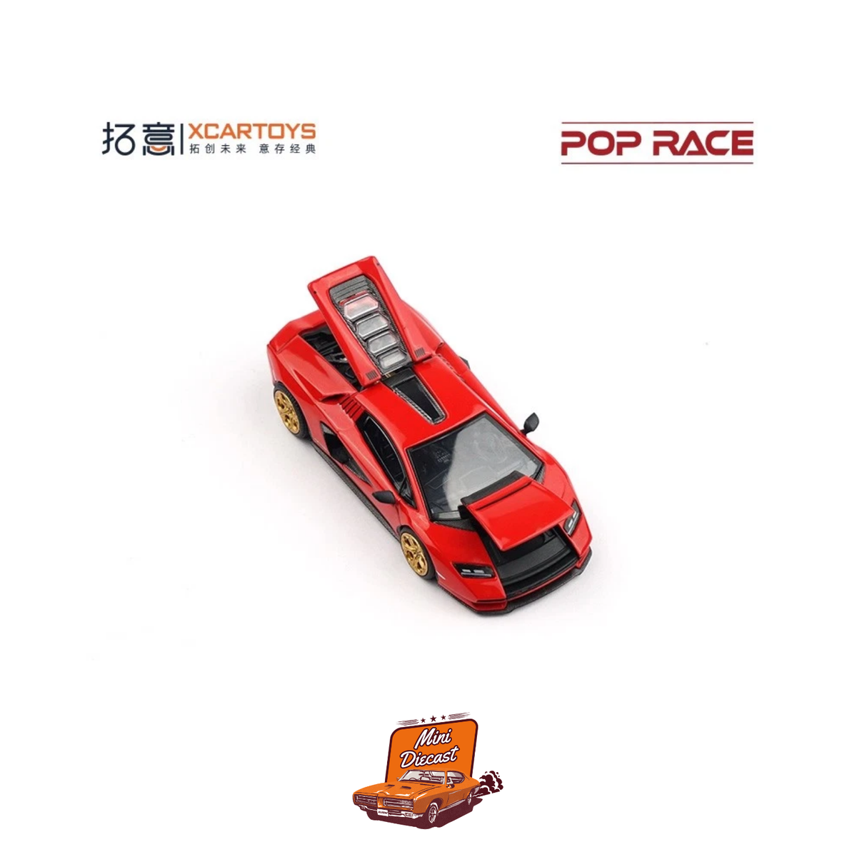 Pop Race x XCARTOYS S27-03 Lamborghini Countach LPI 800-4