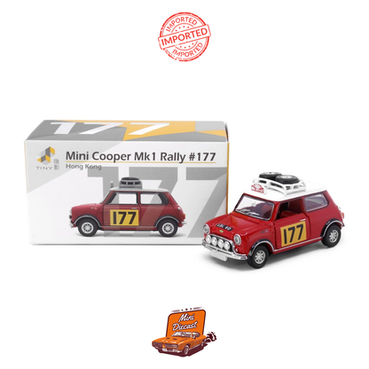 Tiny City Mini Cooper Mk 1 Rally #177 1:50 Scale