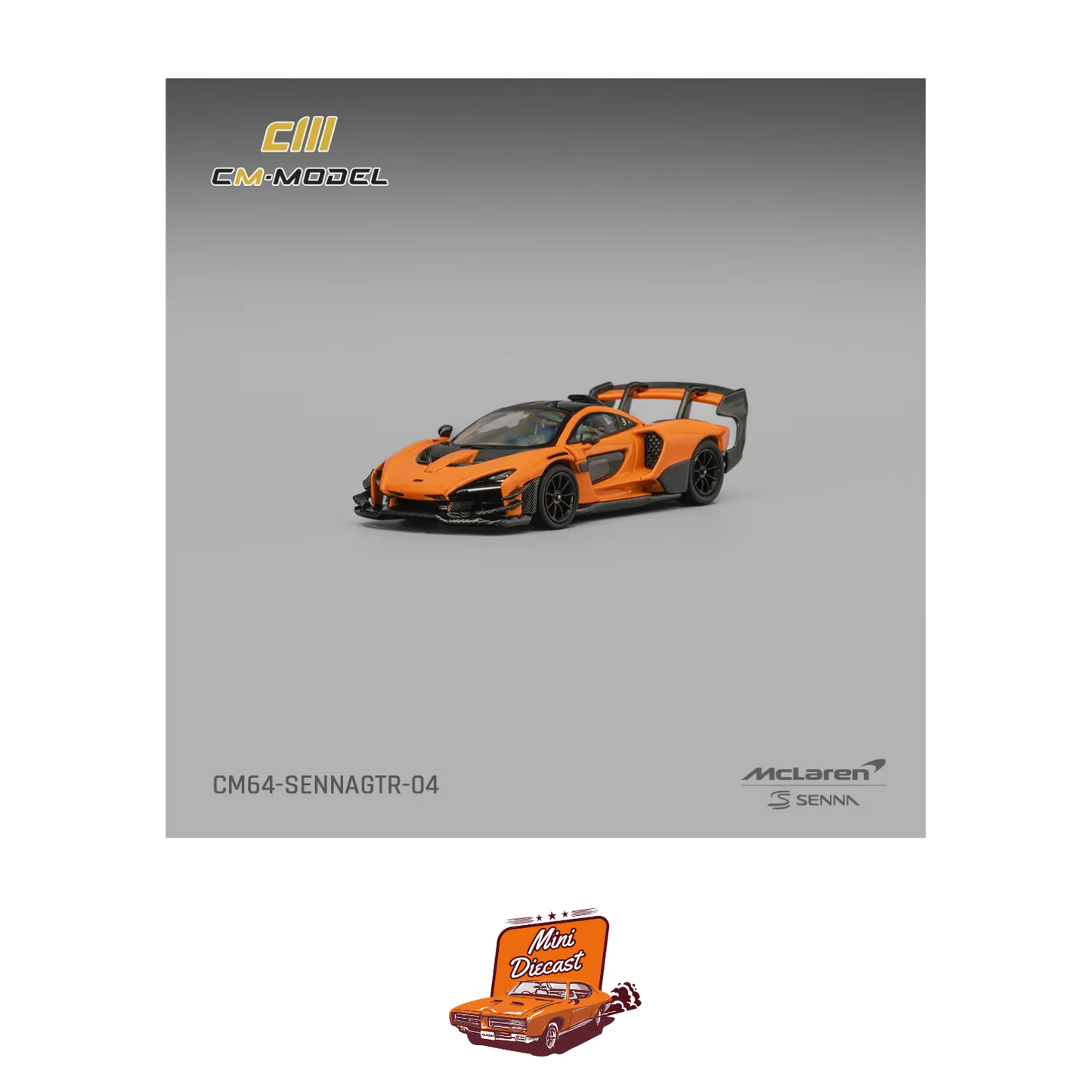 CM Model McLaren Senna GTR Papaya Orange (CM64-SENNAGTR-04)