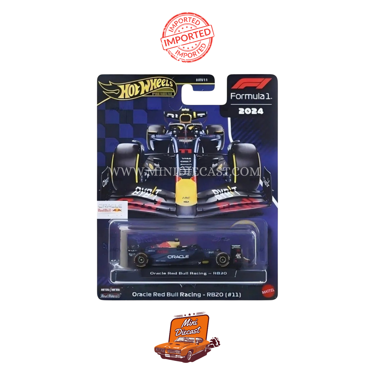 Hot Wheels Premium Formula 1 – Oracle Red Bull Racing RB20 (#11) (Imported / Mint)