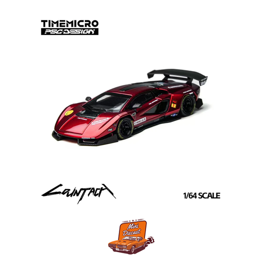 Time Micro × PSC Design Lamborghini Countach "V" Scarlet (TM647705)