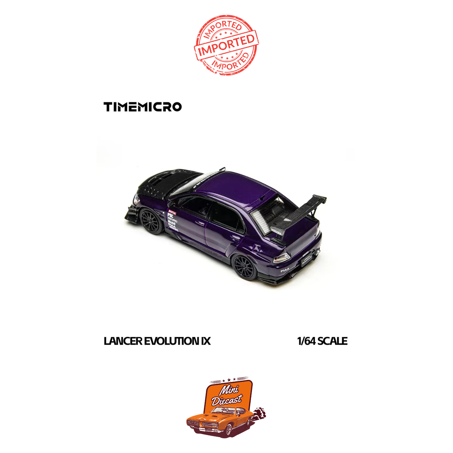 Time Micro Mitsubishi Lancer Evolution Voltex EVO IX Metallic Purple (Imported)