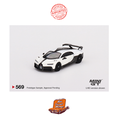 Mini GT #569 Bugatti Chiron Super Sport (White)