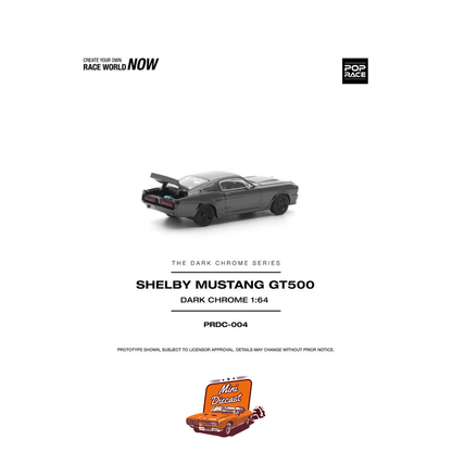 Pop Race Shelby Mustang GT500 Dark Chrome PRDC004