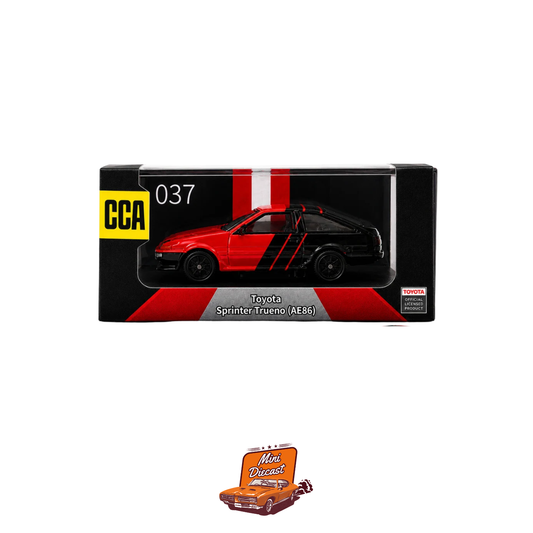 CCA Toyota Sprinter Trueno (AE86) Red/Black (With Acrylic Case)