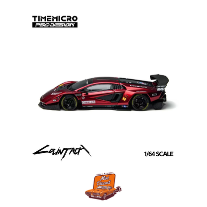 Time Micro × PSC Design Lamborghini Countach "V" Scarlet (TM647705)