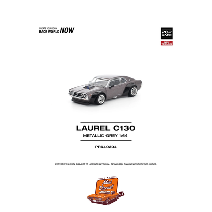 Pop Race Laurel C130 Metallic Grey PR64304