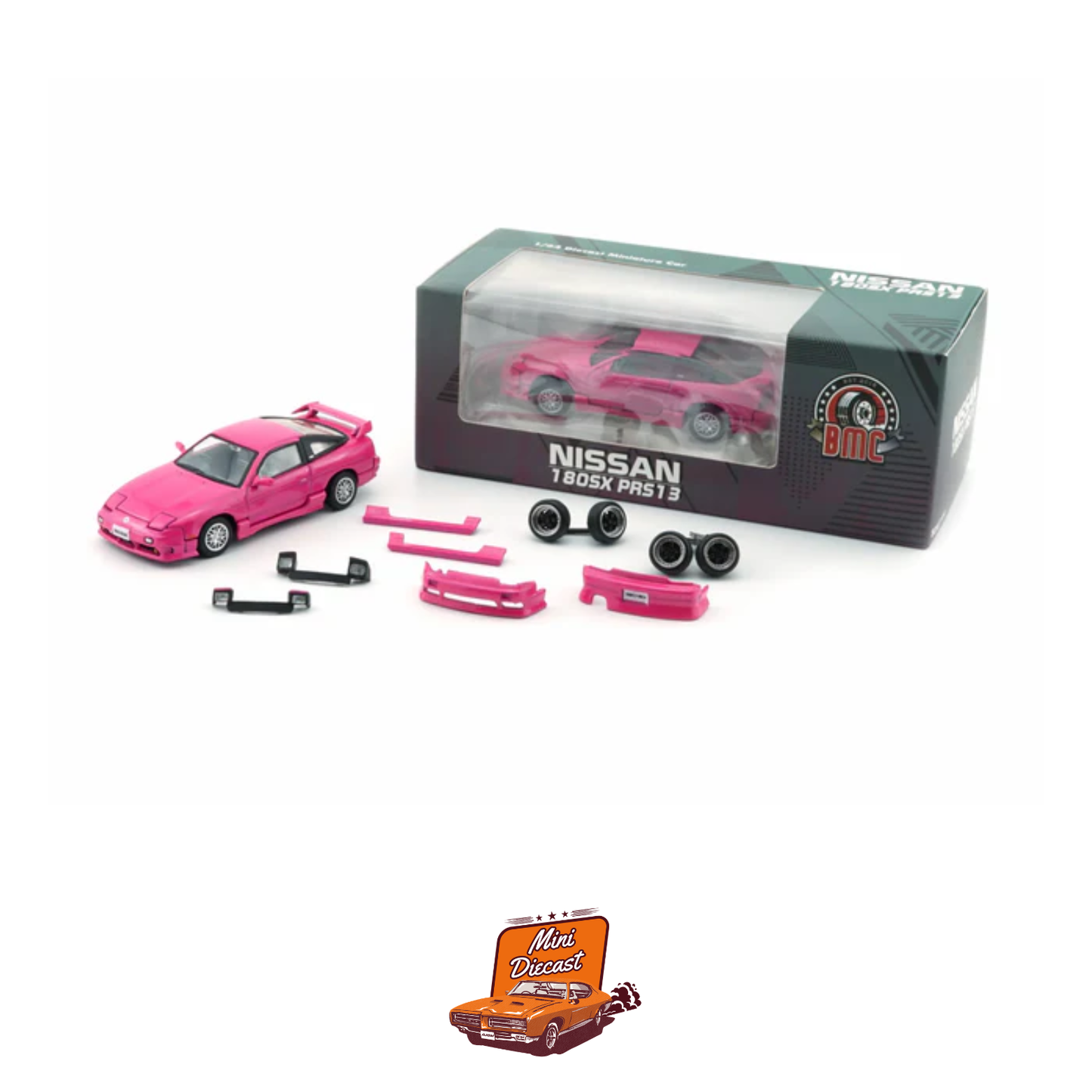 BM Creations Nissan 180SX Metallic Pink (64B0307) (Unsealed)