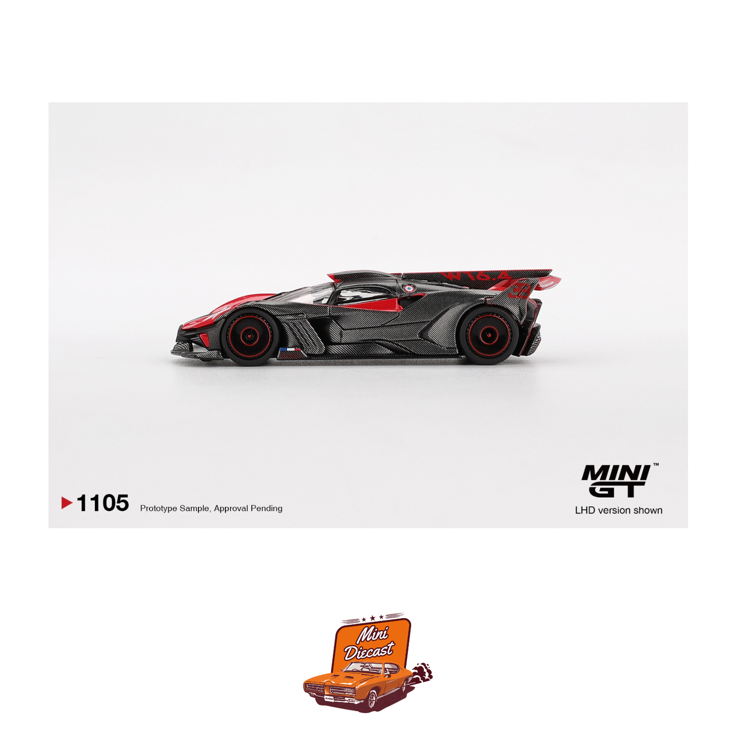 Mini GT #1105 Bugatti Bolide Red – Coming Soon (ETA: April End 2026)