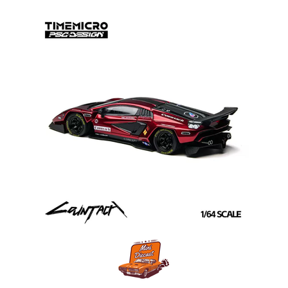 Time Micro × PSC Design Lamborghini Countach "V" Scarlet (TM647705)