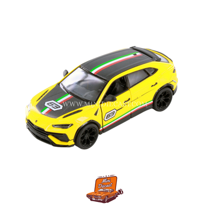 Kinsmart Lamborghini Urus Performante (Livery Edition) – 1:40 Scale Yellow