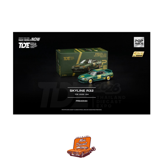 Pop Race x GRANDPRIX Nissan Skyline R32 2026 Thailand Diecast Expo PR64-534