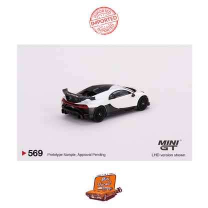 Mini GT #569 Bugatti Chiron Super Sport (White)