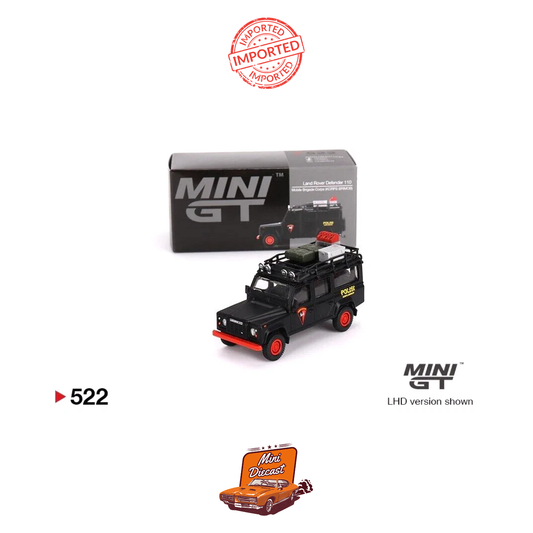 Mini GT #522 Land Rover Defender 110 Mobile Brigade Corps (KORPS BRIMOB) (Imported)