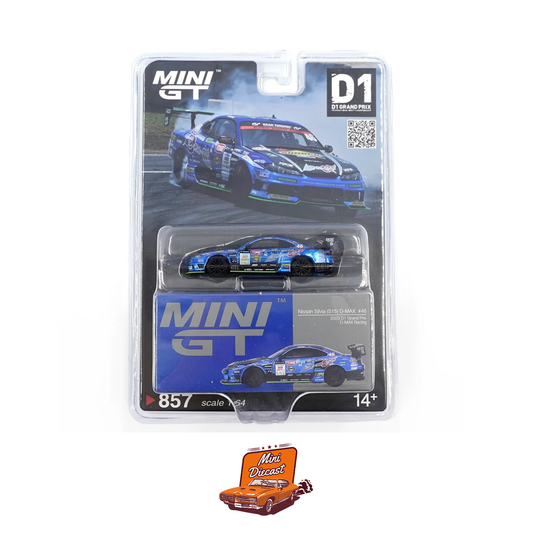 Mini GT #857 Nissan Silvia (S15) D-MAX #46 D-MAX Racing 2023 D1 Grand Prix (Blister Pack) (Imported)