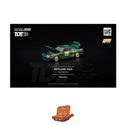 Pop Race x GRANDPRIX Nissan Skyline R32 2026 Thailand Diecast Expo PR64-534