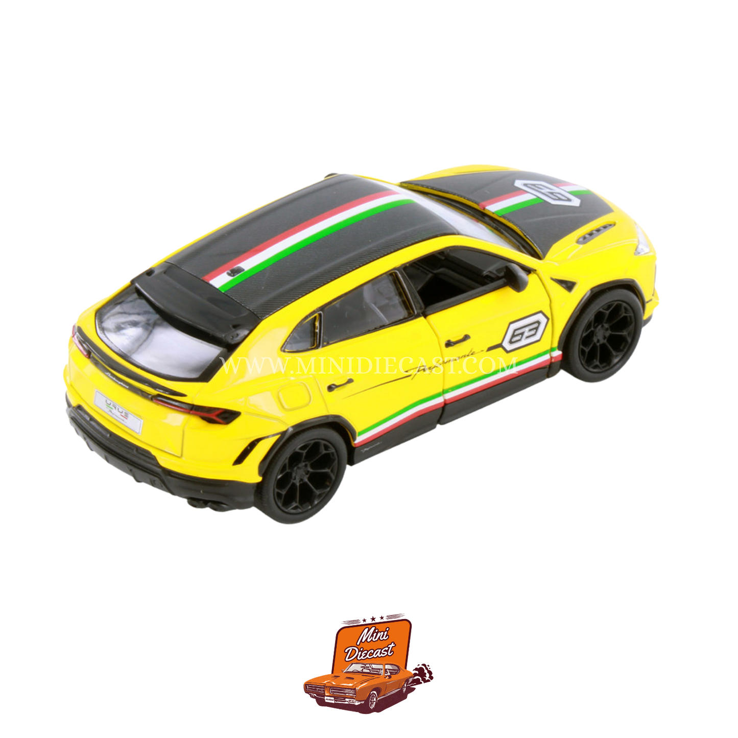 Kinsmart Lamborghini Urus Performante (Livery Edition) – 1:40 Scale Yellow