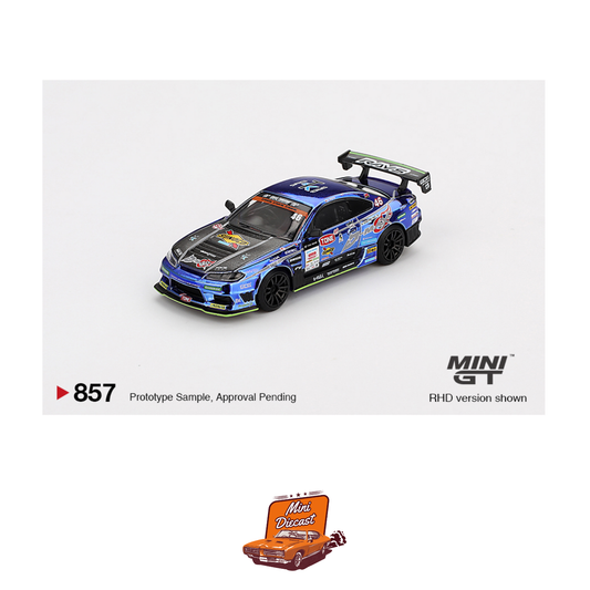 Mini GT #857 Nissan Silvia (S15) D-MAX #46 D-MAX Racing 2023 D1 Grand Prix (Blister Pack) (Imported)