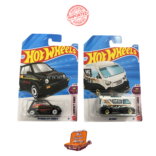 Hot Wheels Mainline (Set of 2) – '85 Honda City Turbo I / Kei Swap (Imported)