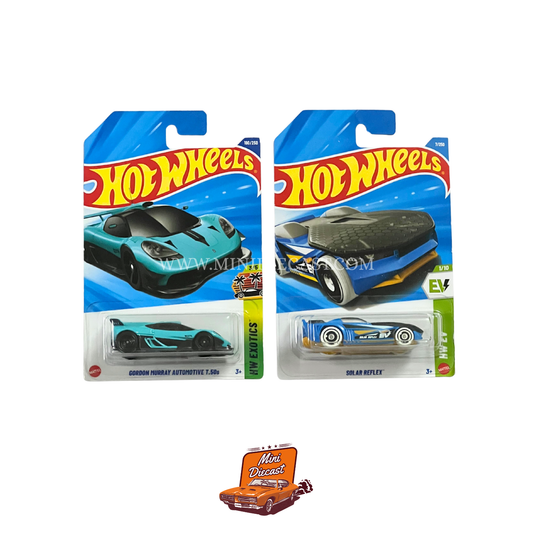Hot Wheels Mainline (Set of 2) – Gordon Murray Automotive T.50s / Solar Reflex